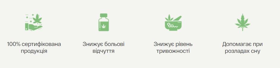 переваги КБД цукерок